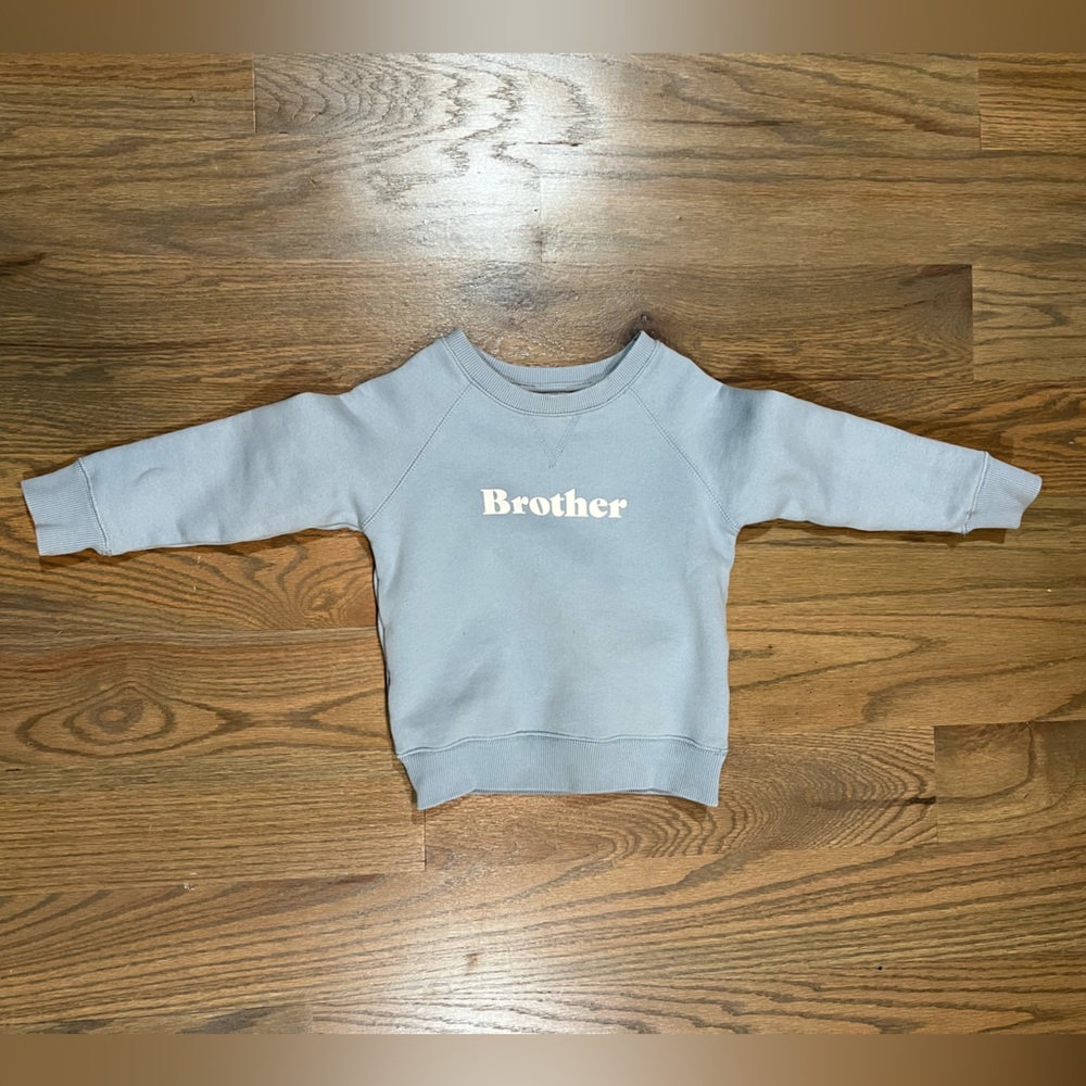 Toddler Boy Brother Sweatshirt - Size 2T - Blue